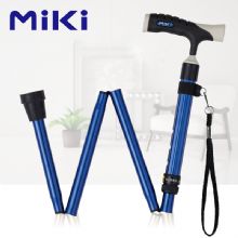 MIKI折叠拐蓝色  MRF-011220 家用老人拐杖 轻便折叠手杖